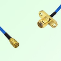 Semi-Flexible Jumper SSMA Female 2 Hole Flange Mount to SMB Female