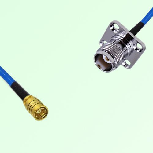 Semi-Flexible Jumper TNC Female 4 Hole Flange Mount 17.5x17.5mm to SMB Female Semi-Flexible Jumper TNC Female 4 Hole Flange Mount 17.5x17.5mm to SMB Female