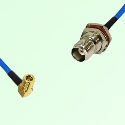 Semi-Flexible Jumper TNC Bulkhead Female with O-Ring to SMB Female Right Angle