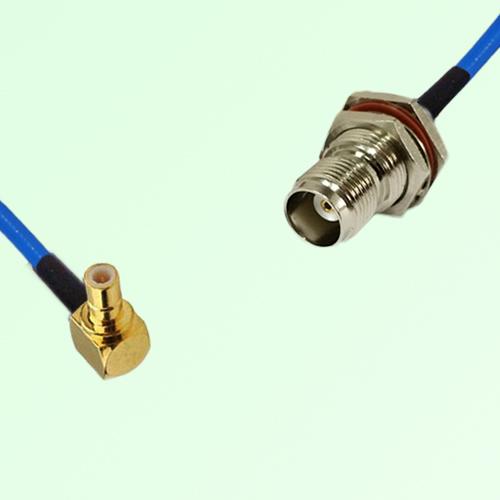 Semi-Flexible Jumper TNC Bulkhead Female with O-Ring to SMB Male Right Angle