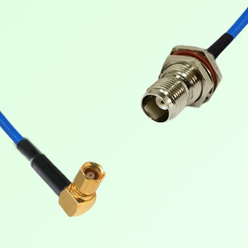 Semi-Flexible Jumper TNC Bulkhead Female with O-Ring to SMC Female Right Angle