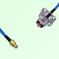Semi-Flexible Jumper TNC Female 4 Hole Flange Mount 17.5x17.5mm to SMP Female Semi-Flexible Jumper TNC Female 4 Hole Flange Mount 17.5x17.5mm to SMP Female