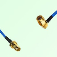 Semi-Flexible Jumper SSMA Female to SSMA Male Right Angle