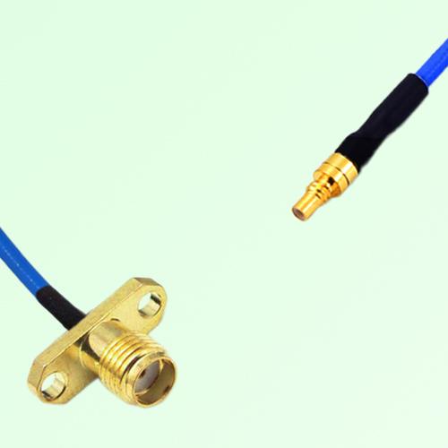 Semi-Flexible Jumper SSMC Male to SSMA Female 2 Hole Flange Mount