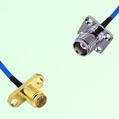 Semi-Flexible Jumper TNC Female 4 Hole 17.5x17.5mm to SSMA Female 2 Hole Semi-Flexible Jumper TNC Female 4 Hole 17.5x17.5mm to SSMA Female 2 Hole