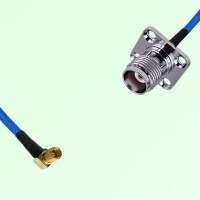 Semi-Flexible Jumper TNC Female 4 Hole 17.5x17.5mm to SSMC Female Right Angle Semi-Flexible Jumper TNC Female 4 Hole 17.5x17.5mm to SSMC Female Right Angle