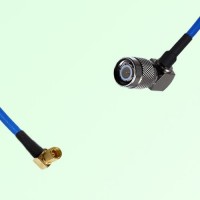 Semi-Flexible Jumper TNC Male Right Angle to SSMC Female Right Angle Semi-Flexible Jumper TNC Male Right Angle to SSMC Female Right Angle