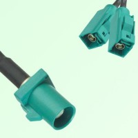 Splitter Y Type Cable FAKRA SMB Z Male to FAKRA SMB Z Female