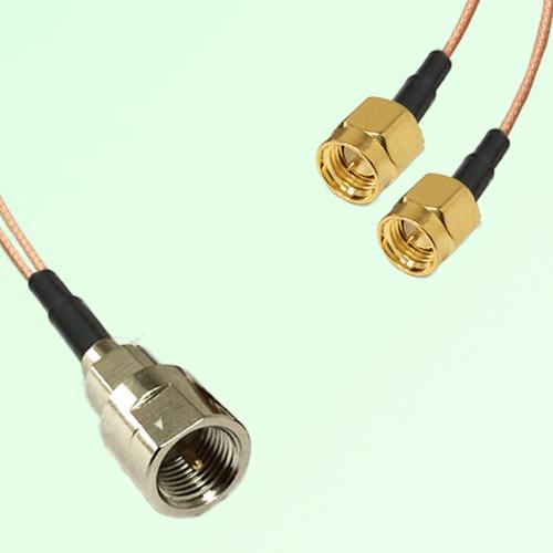 Splitter Y Type Cable FME Male to SMA Male
