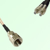Splitter Y Type Cable FME Male to TS9 Female
