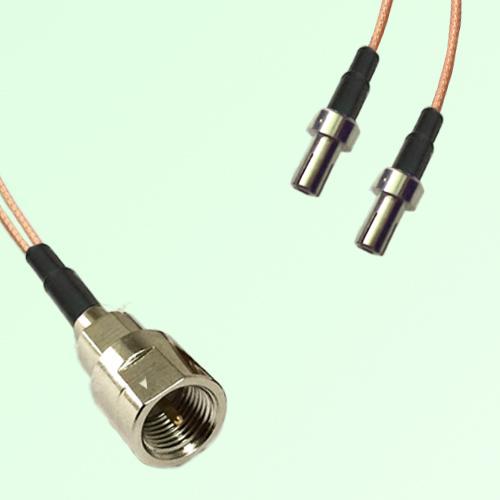 Splitter Y Type Cable FME Male to TS9 Male Splitter Y Type Cable FME Male to TS9 Male