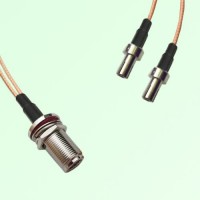 Splitter Y Type Cable N Bulkhead Female to TS9 Male