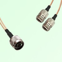 Splitter Y Type Cable N Male to N Female