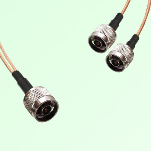 Splitter Y Type Cable N Male to N Male