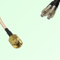 Splitter Y Type Cable RP SMA Male to TS9 Female Splitter Y Type Cable RP SMA Male to TS9 Female