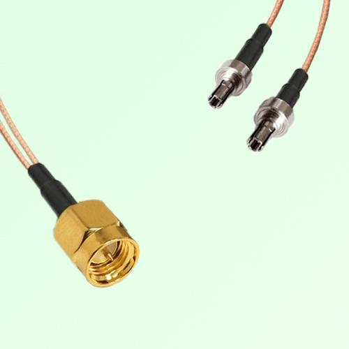 Splitter Y Type Cable SMA Male to CRC9 Male Splitter Y Type Cable SMA Male to CRC9 Male