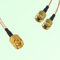 Splitter Y Type Cable SMA Male to RP SMA Male