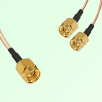 Splitter Y Type Cable SMA Male to SMA Male